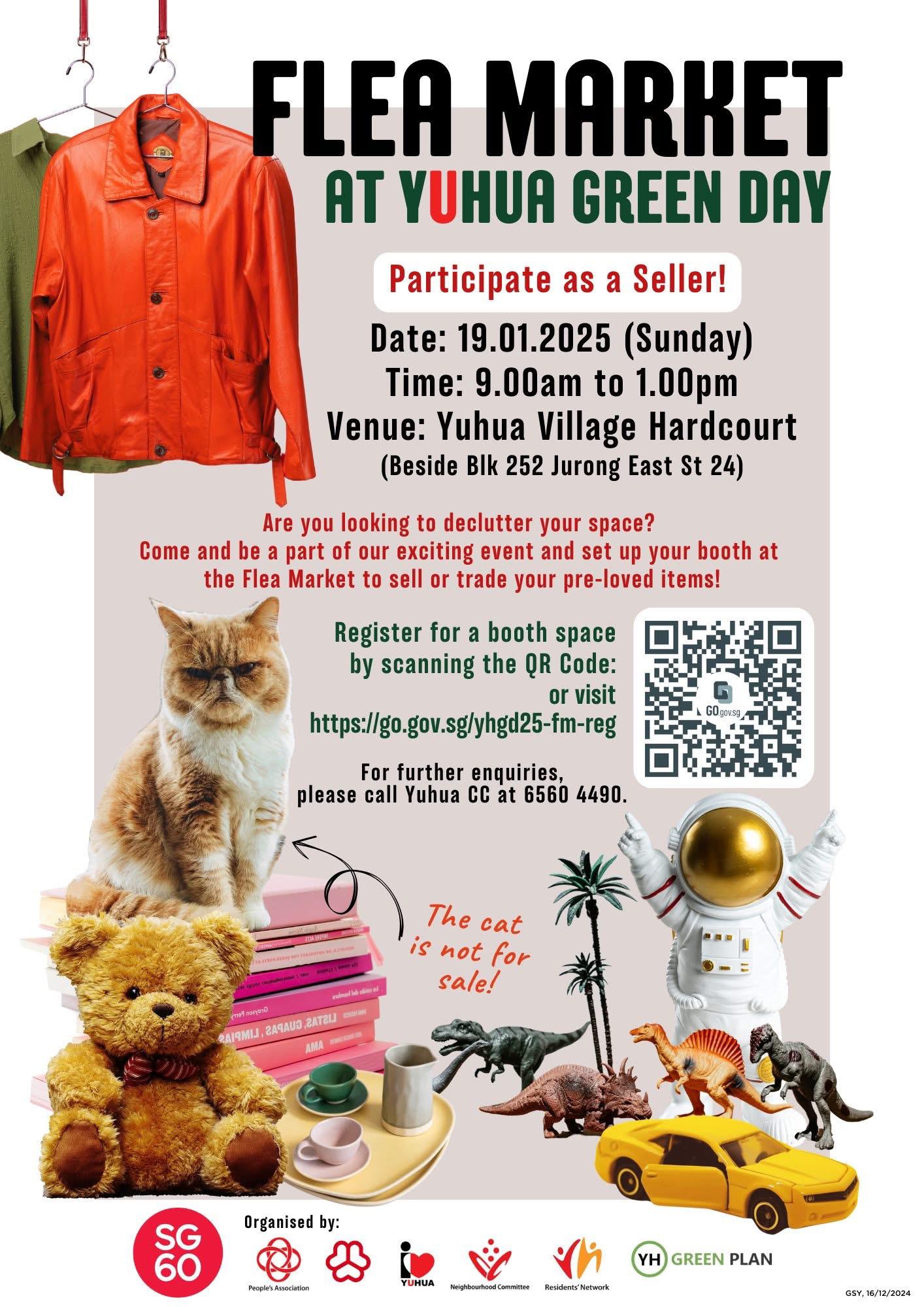 Calling All Flea Market Vendors at Yuhua Green Day 2025
