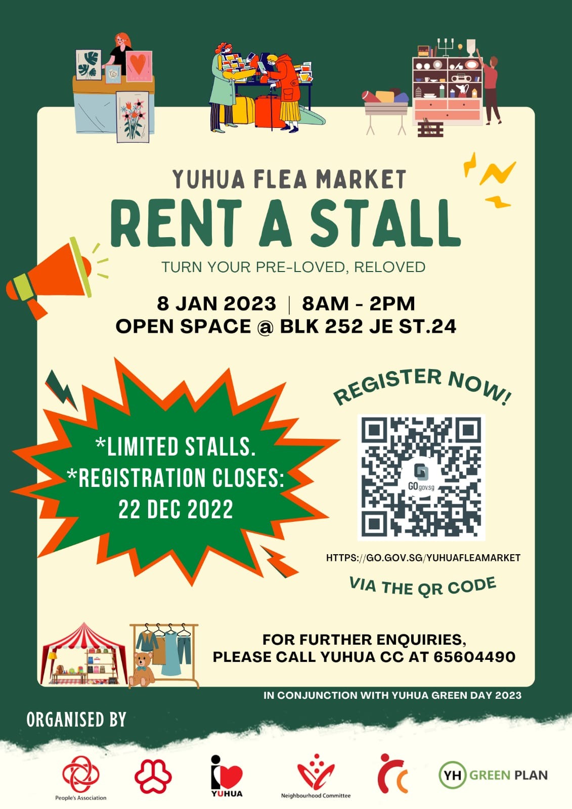 Yuhua Flea Market Rent A Stall