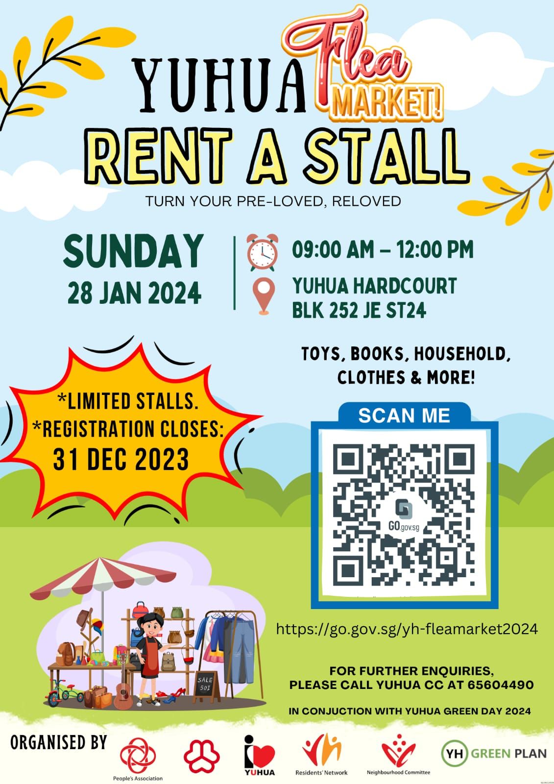Yuhua Green Day Flea Market - Rent a Stall 2024's Banner Image